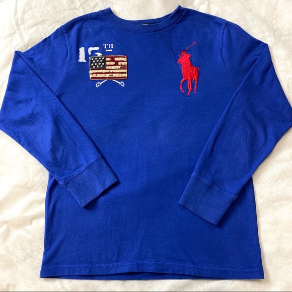 Polo Ralph Lauren Other - Polo Boys Big Pony USA Pullover Mesh Shirt
